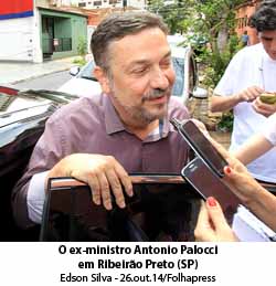 Folha de São Paulo - 20/10/15 - O ex-ministro Antonio Palocci em Ribeirão Preto (SP) - Foto: Edson Silva - 26.out.14/Folhapress