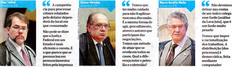 Folha de São Paulo - 23/09/15 - Ministros defendem fatiar a Lava Jato