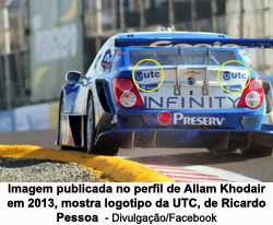 Imagem publicada no perfil de Allam Khodair em 2013, mostra logotipo da UTC, de Ricardo Pessoa  - Divulgao/Facebook