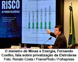 O ministro de Minas e Energia, Fernando Coelho, fala sobre privatizao da Eletrobras - Foto: Renato Costa / FramePhoto / Folhapress