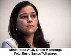 Ministra da AGU, Grace Mendonça - Bruno Santos/Folhapress