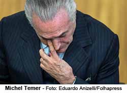 O presidente Michel Temer  - Foto: Eduardo Anizelli / 27.06.2017 / Folhapress