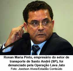 Ronan Maria Pinto, empresrio do setor de transporte de Santo Andr (SP), foi denunciado pela Operao Lava Jato- Foto: Joedson Alves/Estado Contedo