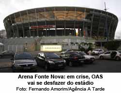 O Globo - 01/04/2015 - Arena Fonte Nova: em crise, OAS vai se desfazer do estdio - Foto: Fernando Amorim/Agncia A Tarde