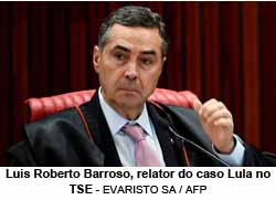 Luis Roberto Barroso, relator do caso Lula no TSE - EVARISTO SA / AFP