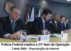 Polcia Federal explica a 31 fase da Operao Lava-Jato - Reproduo da internet