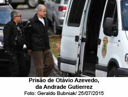 Priso de Otvio Marques, ex-presidente da Andrade Gutierrez, em 2015 - Foto: Geraldo Bubniak / 25.07.2015
