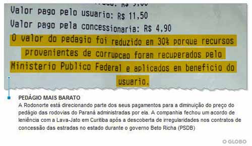 Corrupo: Acordos Bilionrios - O Globo
