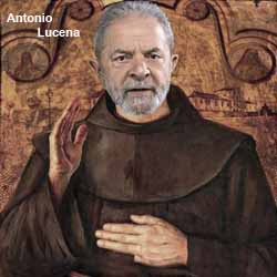 Charge: Antonio Lucena - Lula: O Santo