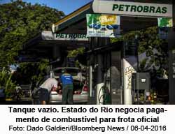 Tanque vazio. Estado do Rio negocia pagamento de combustvel para frota oficial - Dado Galdieri/Bloomberg News / 06-04-2016