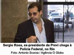 Sergio Rosa, ex-presidente da Previ chega  Polcia Federal, no Rio - Antonio Scorza / Agncia O Globo