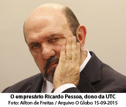 O empresrio Ricardo Pessoa, dono da UTC - Ailton de Freitas / Arquivo O Globo 15-09-2015