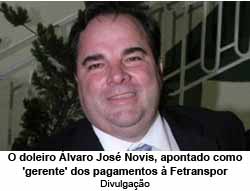 O doleiro lvaro Jos Novis, apontado como 'gerente' dos pagamentos  Fetranspor - Divulgao