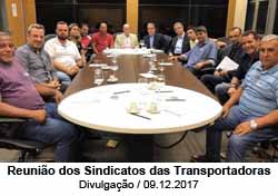 Reunio dos Sindicatos das Transportadoras - Divulgao / 09.12.2017
