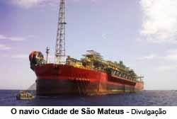 O navio Cidade de So Mateus Foto: Divulgao