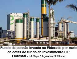 Fundo de penso investe na Eldorado por meio de cotas do fundo de investimento FIP Florestal - JJ Caju / Agncia O Globo