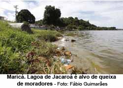 Lagoa de Jacaro, em Maric, no estado do Rio: a cidade  uma das mais dependentes de royalties, mas sofre com baixo ndice de saneamento - Fbio Guimares