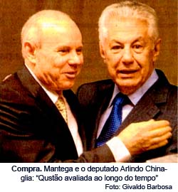 O Globo - 15.05.2014 - Mantega e Arlindo Chinaglia - Foto: Givaldo Barbosa