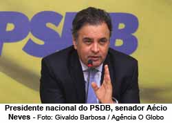 Presidente nacional do PSDB, senador Acio Neves - Givaldo Barbosa / Agncia O Globo