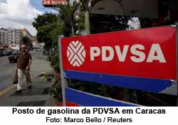 Posto de gasolina da PDVSA em Caracas - Foto: Marco Bello / Reuters