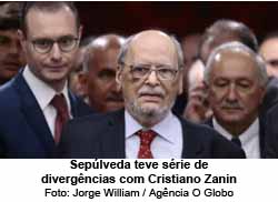 Seplveda teve srie de divergncias com Cristiano Zanin - Foto: Jorge William / Agncia O Globo