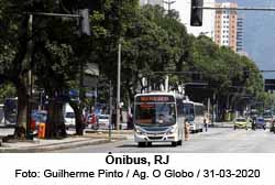 nibus, RJ - Foto: Guilherme Pinto / Agncia O Globo / 31-03-2020 