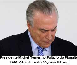 O presidente Michel Temer no Palácio do Planalto - Foto: Ailton de Freitas /  Agência O Globo