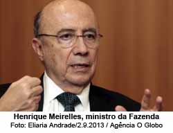 Henrique Meirelles, ministro da Fazenda - Eliaria Andrade/2.9.2013 / Agncia O Globo