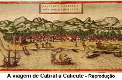 A viagem de Cabral a Calicute - Reproduo