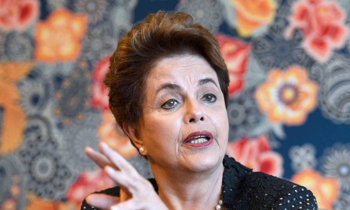 A ex-presidente Dilma Rousseff em entrevista  AFP - Evaristo S / AFP