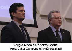 Sergio Moro e Roberto Leonel - Foto: Valter Campanato / Agncia Brasil