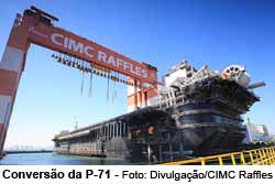 Plataforma da Petrobras - Foto: Divulgao / CIMC Raffles