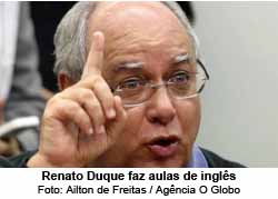 Renato Duque faz aulas de ingls - Ailton de Freitas / Agncia O Globo