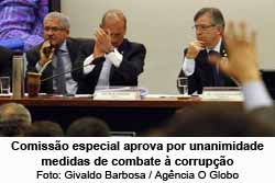 Comisso especial aprova por unanimidade medidas de combate  corrupo - Givaldo Barbosa / Agncia O Globo
