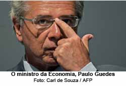 O ministro da Economia, Paulo Guedes - Foto: Carl de Souza / AFP