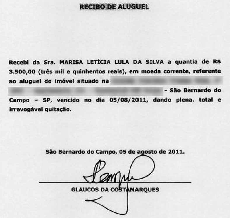 Documento apresentado pelo ex-presidente Lula - O Globo