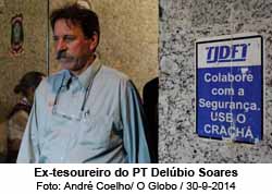 Ex-tesoureiro do PT Delbio Soares - Foto: Andr Coelho/ O Globo / 30-9-2014