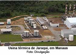 Usina trmica de Jaraqui, em Manaus - Foto: Divulgao