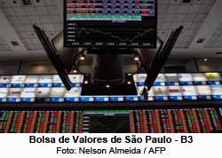 Bolsa de Valores de São Paulo - B3 - Foto: Nelson Almeida / AFP