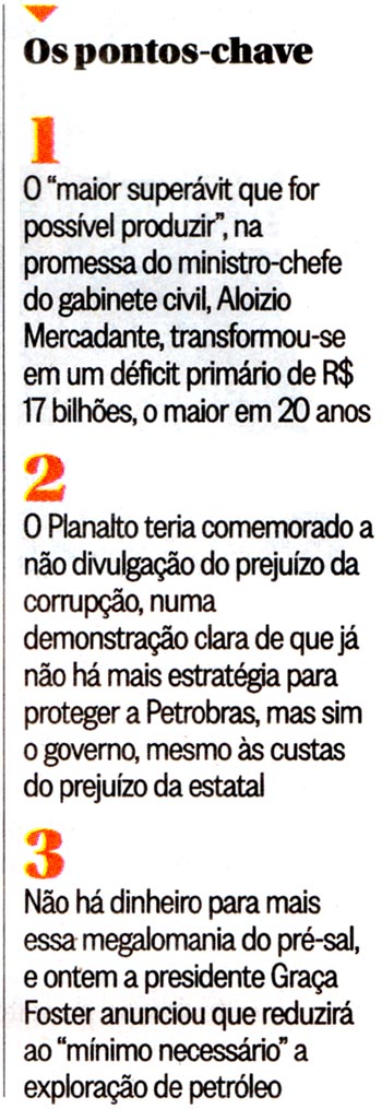 O Globo - 30/01/2015 - Coluna do Merval Pereira