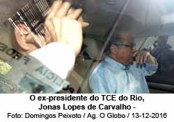 O ex-presidente do TCE do Rio, Jonas Lopes de Carvalho - Domingos Peixoto / Agncia O Globo / 13-12-2016