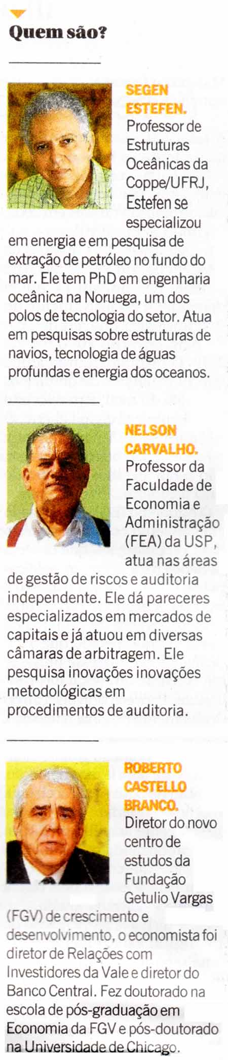 O Globo - 30/04/15 - PETROBRAS: No CA s 2 nomes do governo