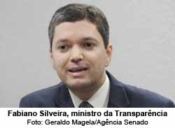 O ministro da Transparncia, Fabiano Silveira - Geraldo Magela/Agncia Senado