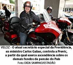 ISTO  - 13/11/15 - Carlos Gabas, Secretrio Espcial da Previdncia, controla a Previc, exercendo ascendncia sobre os demais fundos de penso do Pas