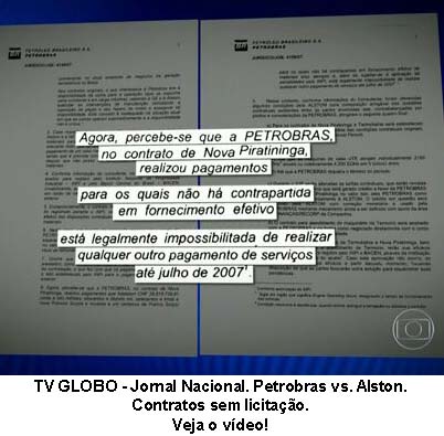 TV Globo - Jornal Nacional - Petrobras vs. Alston
