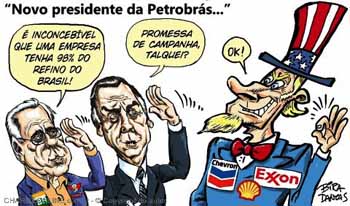 Charge: Bira - O desmanche da Petrobras