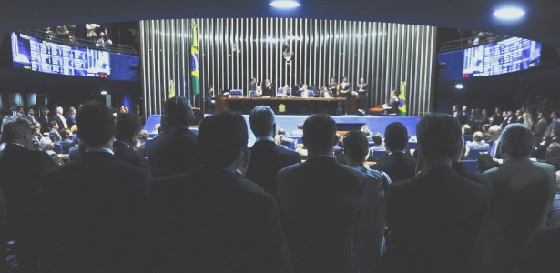 UOL - 26/1/15 - Sem sesso da Cmara, deputados acompanharam votao no Senado nesta quarta (25)