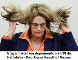 Graa Foster em depoimento na CPI da Petrobras - Foto: Ueslei Marcelino / Reuters